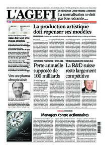 Lundi 22 février 2010  | Numéro 36 | Créé en 1950 | Vendu en kiosques et par abonnement | Prix 4,50 CHF (TVA 2,4% incl.) - 3,00 EUR