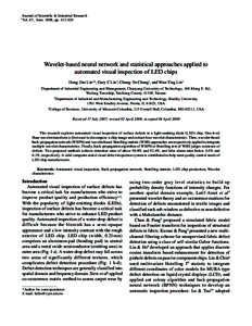 Journal of Scientific & Industrial Research  412 Vol. 67, June 2008, pp[removed]J SCI IND RES VOL 67 JUNE 2008