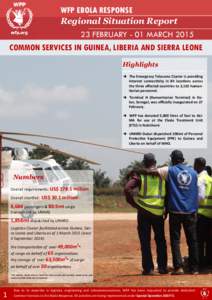 United Nations Humanitarian Response Depot / Health / Social issues / World Food Programme / United Nations Humanitarian Air Service / Logistics