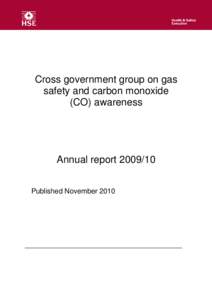 Gas Safety - Cross Government Group on Gas Safety and CO Awareness Annual Report[removed]November 2010