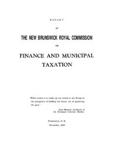REPORT  of THE NEW BRUNSWICK ROYAL COMMISSION Oil
