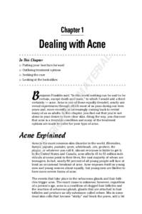 Chapter 1  AL Dealing with Acne In This Chapter