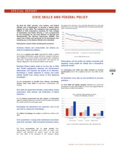 Special report  Civic skills and federal policy On April 29, 2010, scholars, civic leaders, and federal officials met in Washington to develop a federal policy agenda for civic skills. The conference was convened by