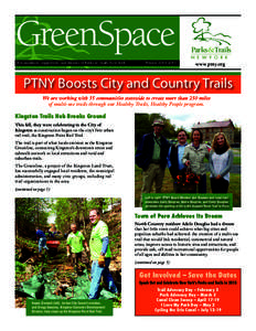 GreenSpace  Parks&Trails N E W Y O R K  For members, supporters, and friends of Parks & Trails New York