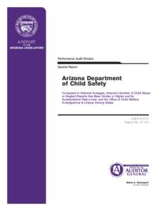 A REPORT TO THE ARIZONA LEGISLATURE  Performance Audit Division