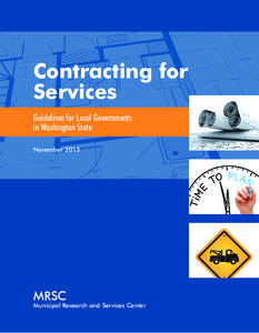 Contracting for Services, Guidelines for Local Governments in Washington State