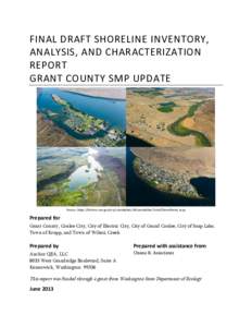 FINAL DRAFT SHORELINE INVENTORY, ANALYSIS, AND CHARACTERIZATION REPORT GRANT COUNTY SMP UPDATE  Source: https://fortress.wa.gov/ecy/coastalatlas/UICoastalAtlas/Tools/ShorePhotos.aspx