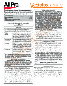 ACTIVE INGREDIENT: Chlorpyrifos: 0,0-diethyl 0-(3,5,6,-trichloro-2-pyridinyl) phosphorothioate[removed]% OTHER INGREDIENTS* ..................................................................................... 80.64% TOT