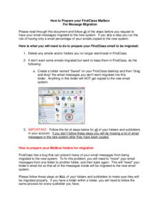 Microsoft Word - How to Prepare your FirstClass Mailbox for Migration.docx