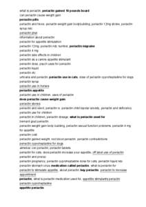 Dibenzocycloheptenes / Syndromes / Serotonin syndrome / Orexigenic / Urticaria / Health / Pharmacology / Medicine / Piperidines / Serotonin antagonists / Cyproheptadine