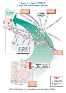 How to find CCEA  (Grange Park Industrial Estate  Mallusk) M2 to International Airport
