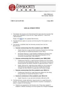 Index Reference: Law Society: General CIRCULAR[removed]SD)  3 June 2014