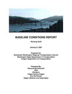 BASELINE CONDITIONS REPORT Working Draft