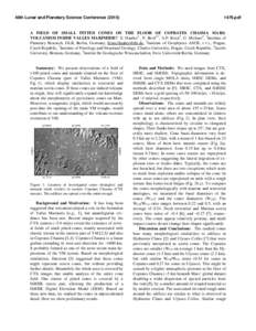 Valles Marineris / Chasma / Cinder cone / Physical geography / Volcanic cone / Coprates quadrangle / Geomorphology / Geology