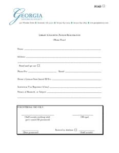 Microsoft Word - Patron Registration Form 2013.DOC