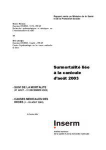 Rapport remis au Ministre de la Santé et de la Protection Sociale Denis Hémon