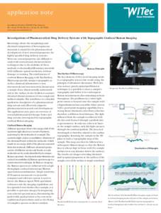 application note Lise-Meitner-Straße 6, DUlm, Germany Tel. +700, Fax. +70200 www.witec.de,   Investigations of Pharmaceutical Drug Delivery Systems with Topographic Conf