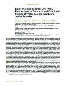 Peripheral membrane protein / Phospholipid / Lipid bilayer / Membrane protein / Antimicrobial peptides / Cell membrane / Cell surface receptor / Vesicle / Anthrax toxin / Biology / Membrane biology / Nanodisc