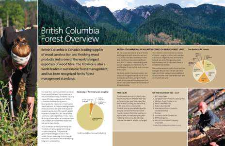British Columbia Forest Overview British Columbia is Canada’s leading supplier of wood construction and finishing wood products and is one of the world’s largest exporters of wood fibre. The Province is also a