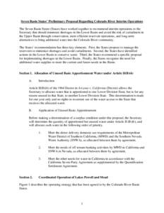 Microsoft Word - Seven Basin States' Preliminary Proposal Regarding Interim Colorado River Operations FINAL.doc