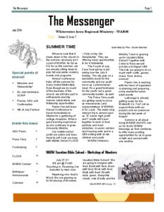 The Messenger  Page 1 The Messenger July 2014