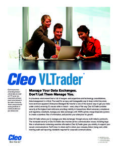 Cleo VLTrader Product Sheet