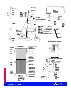 Watercraft / Hobie cat / Hobie 16 / Screw / Mainsail / Washer / Nut / Shackle / Pintle / Fasteners / Construction / Catamarans