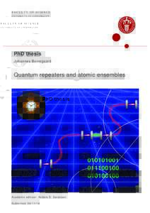 Quantum repeaters and atomic ensembles