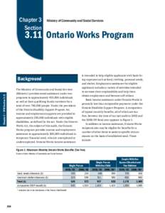 Chapter 3 Section Ministry of Community and Social Services[removed]Ontario Works Program