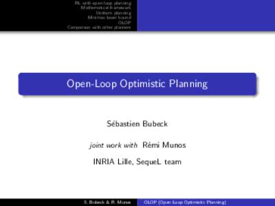Open-Loop Optimistic Planning