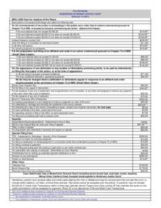 Fee Schedule HENDERSON TOWNSHIP JUSTICE COURT Effective[removed]NRS[removed]Fees for Justices of the Peace Each justice of the peace shall charge and collect the following fees: