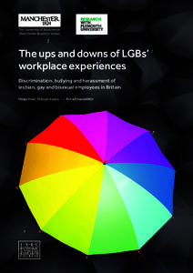 The ups and downs of LGBs’ workplace experiences Discrimination, bullying and harassment of lesbian, gay and bisexual employees in Britain Helge Hoel, Duncan Lewis and Anna Einarsdóttir