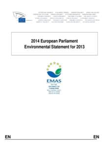 2014 European Parliament Environmental Statement for 2013 EN  EN