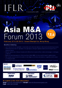 in association with  Asia M&A Forum[removed]CPD/CLE