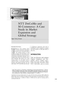 case study NTT DoCoMo and