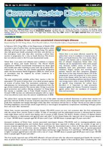 Communicable Diseases Watch