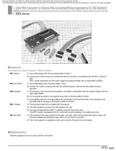 The product information in this catalog is for reference only. Please request the Engineering Drawing for the most current and accurate design information. All non-RoHS products have been discontinued, or will be discont