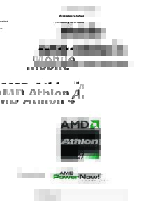 Preliminary Information  Mobile AMD Athlon 4 TM