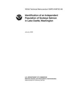 Oncorhynchus / Sockeye salmon / National Marine Fisheries Service / Ozette River / Ozette Lake / Ozette /  Washington / Fish / Olympic National Park / Salmon