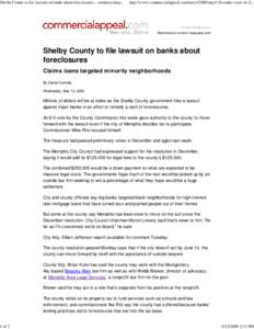 Shelby County to file lawsu...