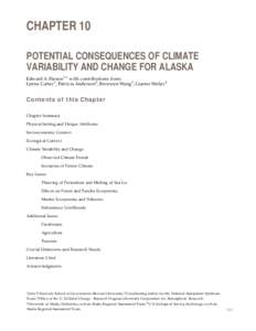 Alaska mega-region (Chapter 10) of the Foundation document of Climate Change Impacts on the United States: The Potential Consequences of Climate Variability and Change
