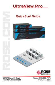 Quickstart --- UltraView Pro