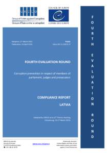 Corruption Prevention and Combating Bureau / KNAB / Political corruption / Latvia / International relations / Political geography / Council of Europe / Group of States Against Corruption / Europe