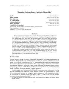 Journal of Instruction-Level Parallelism[removed]Submitted 10/02; published 4/03