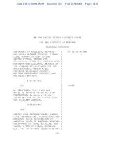 Case 9:08-cv[removed]DWM  Document 104 Filed[removed]
