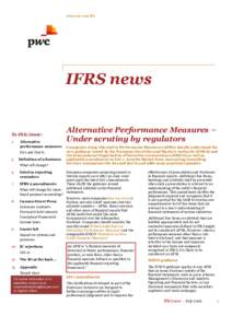 www.pwc.com/ifrs  IFRS news In this issue: 1