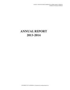 Microsoft Word - Annual Report, 13-14 Final.docx