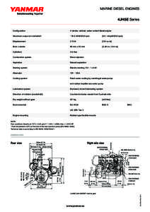 MARINE DIESEL ENGINES  4JH5E 4JH5E Series Series