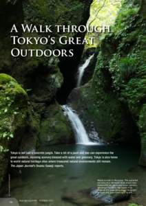 A Walk through Tokyo’s Great Outdoors ALL PHOTOS MASATOSHI SAKAMOTO