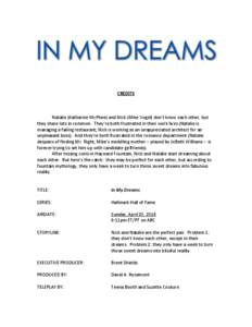 Microsoft Word - dreams credits.doc